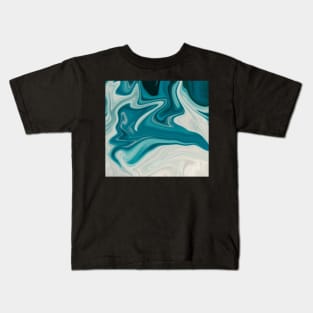 Minimalist modern Retro Art style Waves Kids T-Shirt